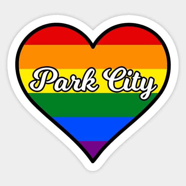 Park City Gay Pride Heart Sticker by fearcity